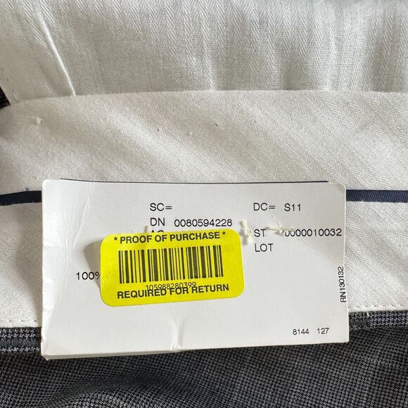 New Hart Schaffner Marx Comfort Plus Wool Pleated Dress Pants Men's Size 38 x 32 - Picture 4 of 9